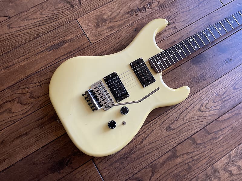 Kramer JK 2000 Electric Guitar 1980s Dimarzio USA Floyd Rose Cream Blonde  evh Japan