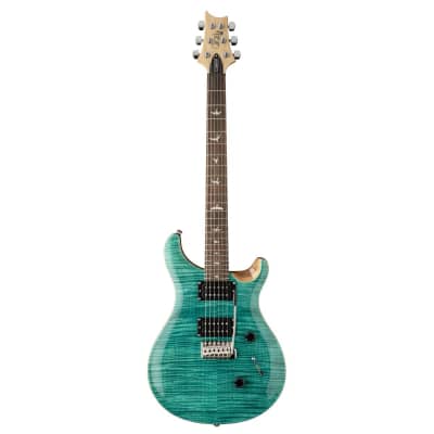 PRS Paul Reed Smith SE Custom 24 Electric Guitar Turquoise w/ Shallow Violin Top Carve image 2