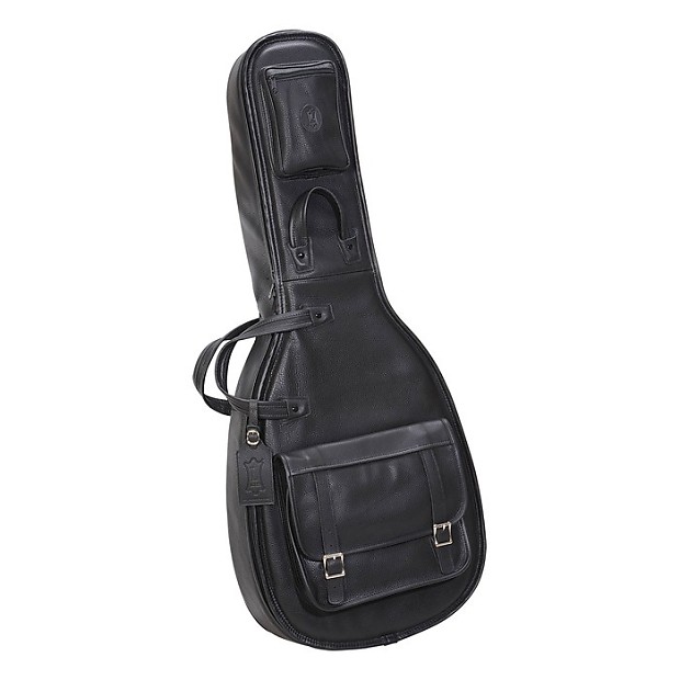 Levy s LM20 Black Leather Acoustic Guitar Gig Bag Reverb