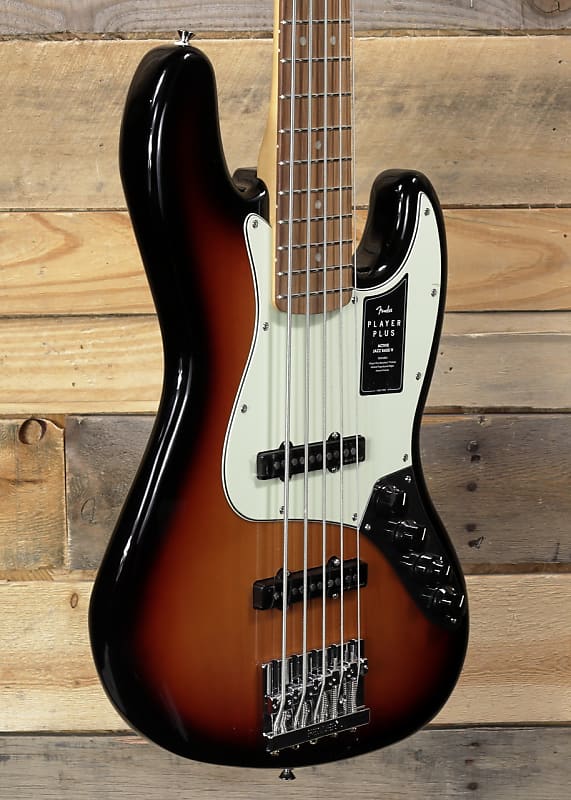 Fender Player  Plus Jazz Bass V 5-String 3-Tone Sunburst w/ Gigbag image 1