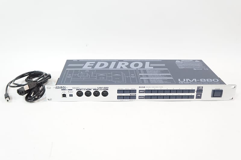 SALE Ends Dec 26] Edirol UM-880 Roland 8 IN / 8 OUT USB MIDI Interface  Patcher 100-240V | Reverb Finland