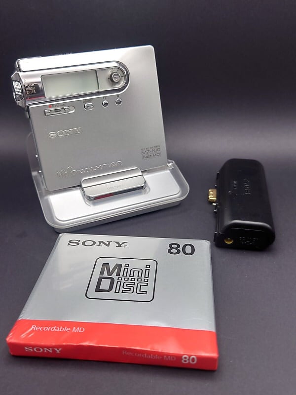 Complete & working sony mz-n10 recorder with blank disc | Reverb
