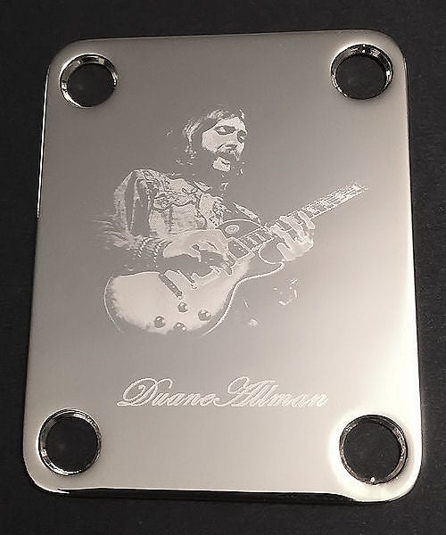 GUITAR NECK PLATE Custom Engraved Etched DUANE ALLMAN Reverb