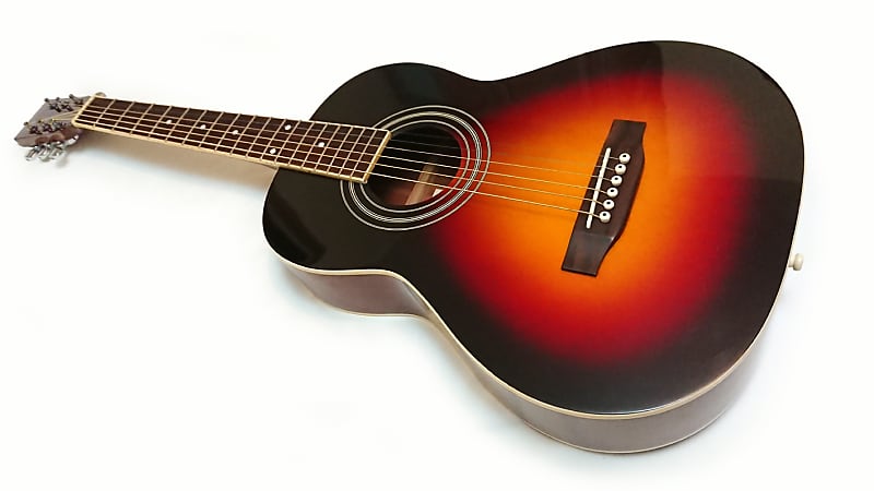 S.YAIRI YM17 Parlour Acoustic Guitar Finished in Vintage Sunburst - Soft  Gig Bag Included