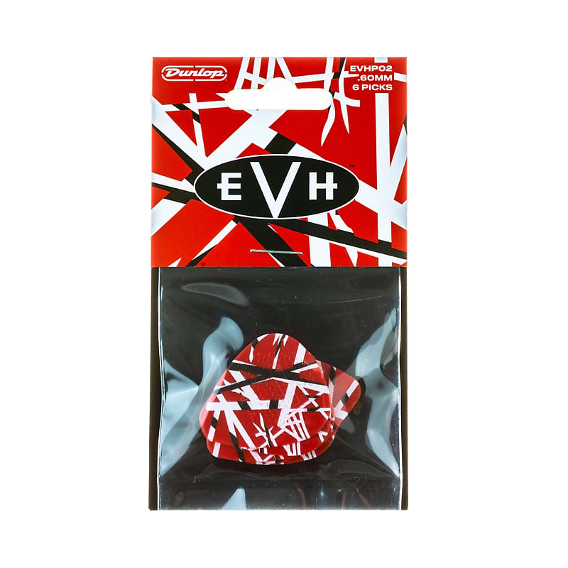 Dunlop EVHP02 Eddie Van Halen Frankenstein Max-Grip .60mm Guitar Picks (6-Pack) image 3