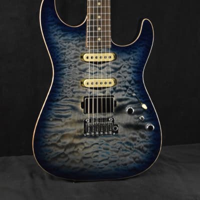 Tom Anderson Drop Top Natural Blue Burst with Binding for sale