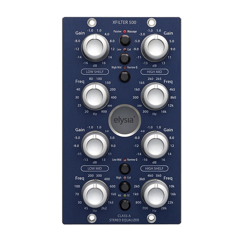 elysia xfilter 500 Series Stereo 4-Band Class-A Parametric Equalizer EQ image 1