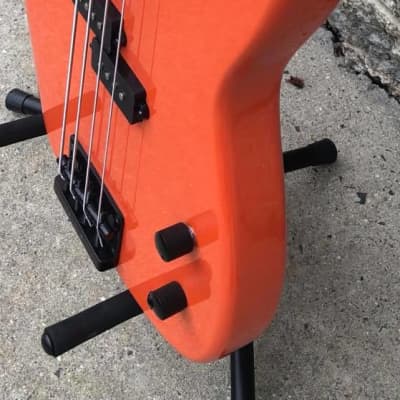 GAMMA Custom Bass Guitar PF21-02, Fretless Alpha Model, Navajo Orange image 4