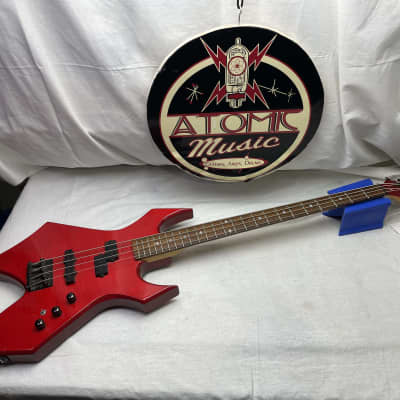 B.C. Rich bc NJ Series Warlock 4-string Bass - slight seam splitting on headstock! for sale