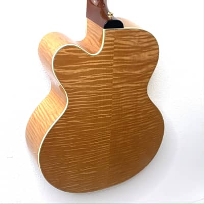 Triggs Acoustic Jumbo Cutaway 2010 - Blonde Flame Maple image 7