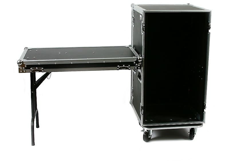 OSP 20 Space 20" Deep ATA Amp Rack Road Case with Wheels & Lid Table image 1