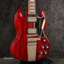 Gibson Custom 1964 SG Standard Reissue with Masetro Vibrola Electric Guitar (Cherry Red)