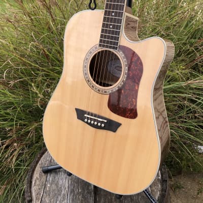 Washburn D10SCE Heritage 10 Series Dreadnought Cutaway Acoustic Electric Guitar image 1