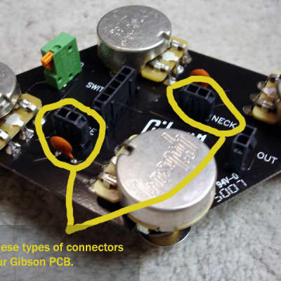 2 quick-connect adapters for 1 or 2-conductor single, humbucker hb, p-90 p90, pickups, solderless image 2