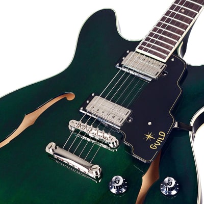 Guild Starfire IV ST Semi Hollow Body Electric Guitar - Emerald Green - with Case image 5