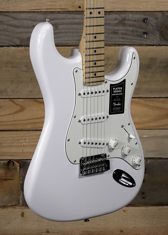 Fender Player Stratocaster Electric Guitar Polar White w/ Maple Fingerboard image 1