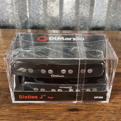 DiMarzio DP305GB Sixties J Pair Jazz Bass Pickup Set Gloss Black Used image 2