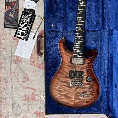 2021 PRS Custom 24 Wood Library - Burnt Maple Leaf - Massive Quilt - Torrefied Flame Maple Neck image 2