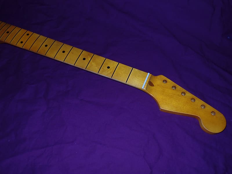 Dark 21 Fret Relic C Shape Stratocaster Allparts fender Licensed Vintage Maple Neck image 1