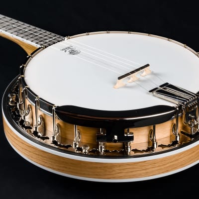 Deering White Lotus White Oak 5-String Banjo NEW image 14