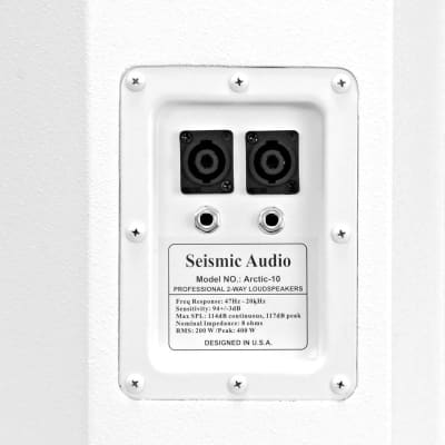 New SEISMIC AUDIO 10" White PA/DJ Speaker/Floor Monitor image 7