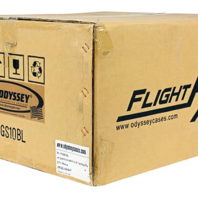 Odyssey FFXGS10BL Flight FX 10U Space 19" Mobile DJ Mixer Case w/ Laptop Shelf image 14