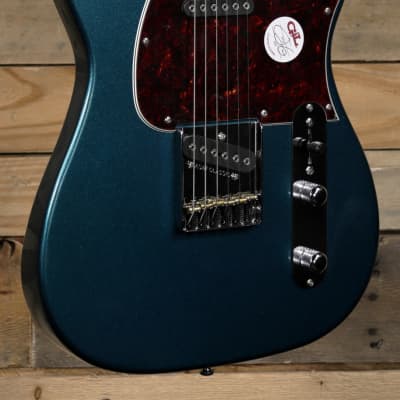 G&L Tribute ASAT Classic Electric Guitar Emerald Blue Metallic image 1