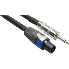 Hosa SKT-225Q Neutrik SpeakOn to 1/4" TS Edge Speaker Cable - 25'