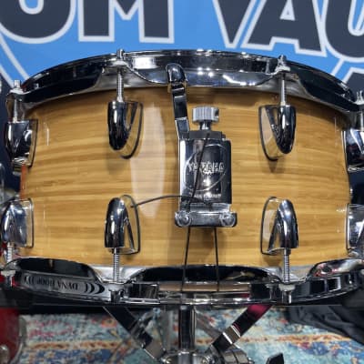 Yamaha - 14x6.5" CMSD1465 Bamboo Snare Drum 2008, Natural Satin image 8