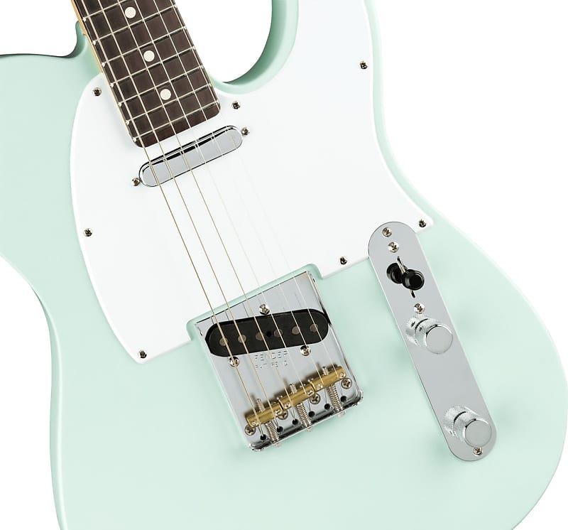 Fender American Performer Telecaster Guitar, Satin Sonic Blue Finish, Rosewood Fretboard w/ Bag image 1