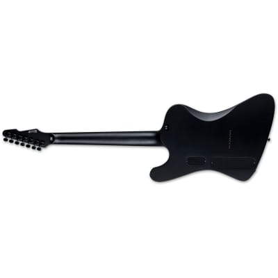 ESP LTD Phoenix-7 Baritone 7-String Guitar w/ Macassar Ebony Fretboard and Fishman Pickup - Black Satin image 6