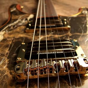 Insane Zerberus Nemesis with real Black & Gold Marble top customshop guitar #1BG001 Bild 8