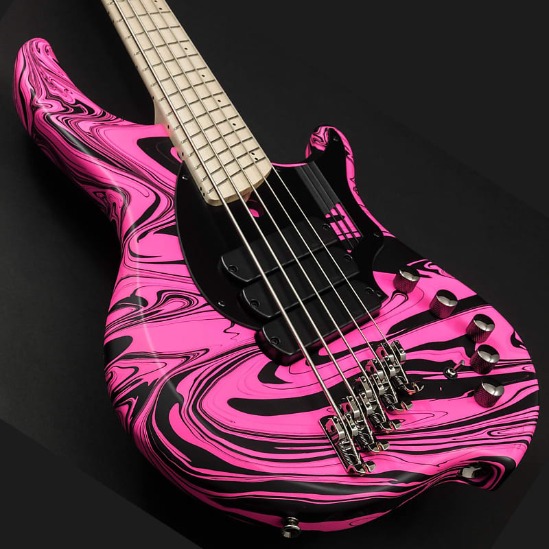 Dingwall NG3 Matte Pink Swirl 5-String Bass PRE-ORDER image 1