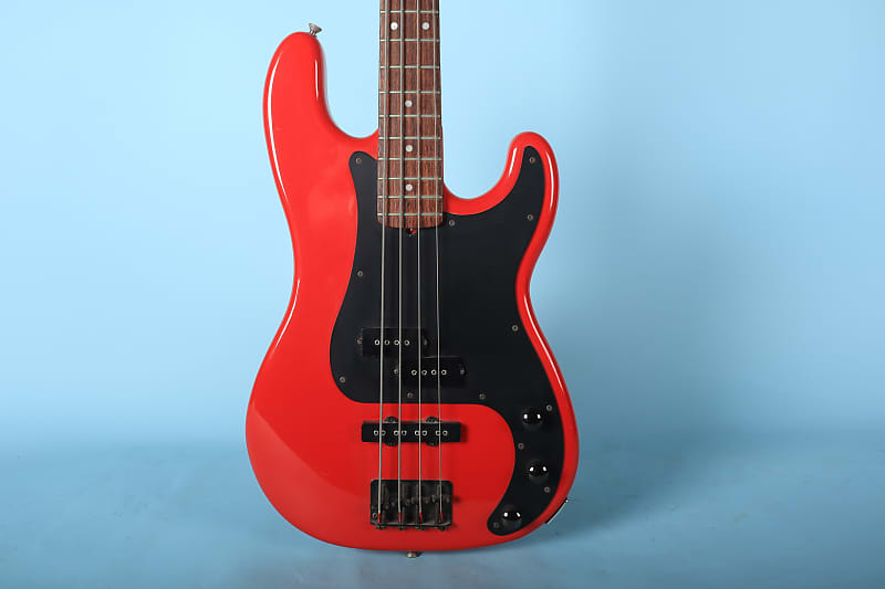 St. Blues PBass 4 String Bass Red Strings and Things Memphis Reverb