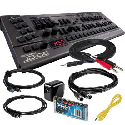 Roland Boutique JD-08 Synthesizer Module - Power & Cable Kit