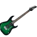 Ibanez GRX70QATEB 6-String Electric Guitar - Transparent Green Burst - Open Box