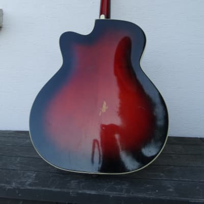 Guitare Jazz archtop klira red king Deluxe vintage années 50 image 7