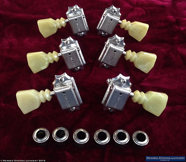 1960-1963 Kluson Deluxe Single Line Double Ring Tuners Tuning Keys