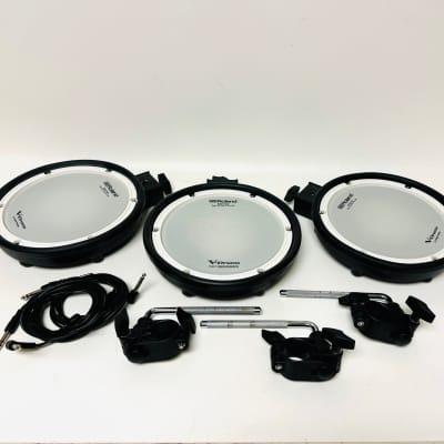 Set of 3 of Latest Style Roland PDX-8 PDX8 Mesh Pads w Clamp Mount Cable image 1