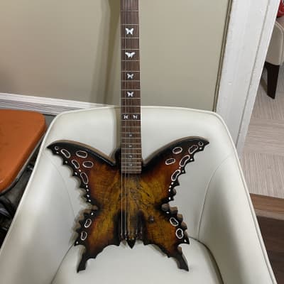 Collectible Custom Made Rick Kelly Butterfly Guitar for sale