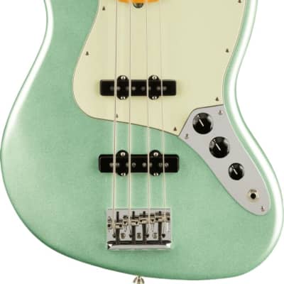 Fender American Professional II Jazz Bass Maple Fingerboard, Mystic Surf Green image 1