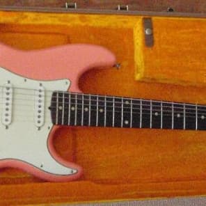 Rare ~ Custom Hand Built Dominick Ramos Stratocaster Style   7 Seven String Shell Pink Strat image 5