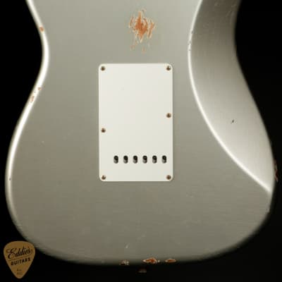 Fender Custom Shop Limited Edition 1963 Stratocaster Relic - Aged Inca Silver image 4