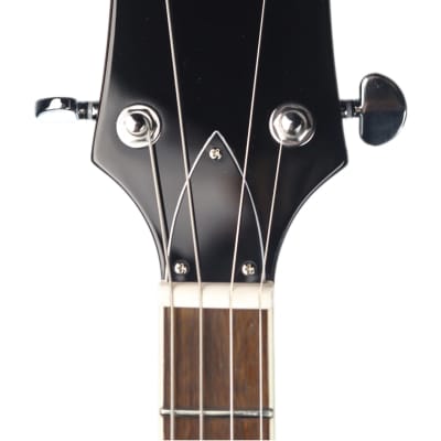 Eastwood TG-150 Basswood Maple Veneer Archtop Body Maple Set Neck 4-String Tenor Electric Guitar w/Hardshell Case image 5
