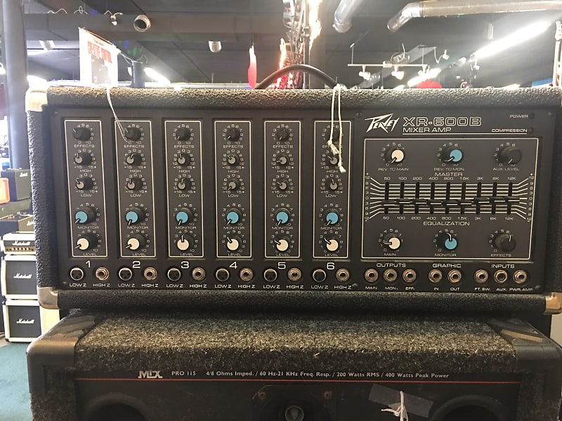 Peavey 800 Watts XR600B Series 400BH 6 Channel Power Mixer Amplifier -  Musical Instruments - Houma, Louisiana, Facebook Marketplace