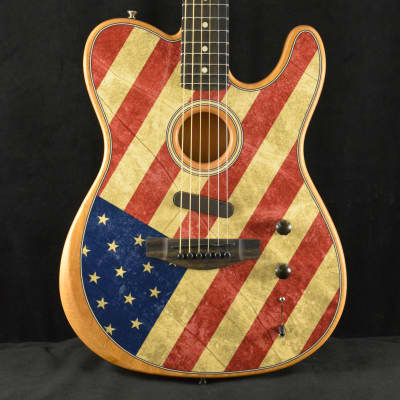 Fender Limited Edition American Acoustasonic Telecaster USA Flag image 1
