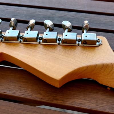 Musikraft Maple/Rosewood Stratocaster Neck Oil Finish 1957 V-Shape, Vintage Compound Radius, SS Frets image 22