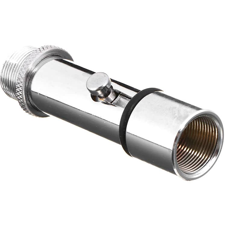 On Stage QuikRelease Mic Adapter, Chrome Reverb