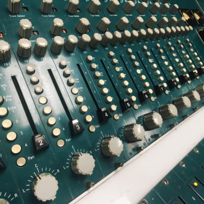 Helios Vintage 12 Channel mixing console ex The Who Ramport Studios 1971 Aqua Blue Green image 13