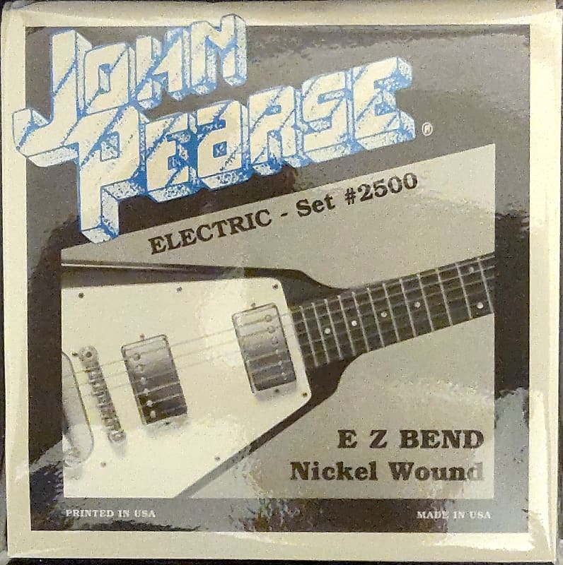 John Pearse Strings EZ Bend Electric Guitar Strings 2500 Reverb UK